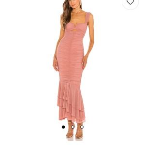 REVOLVE Hilary Gown in Blush by Michael Costello size Small